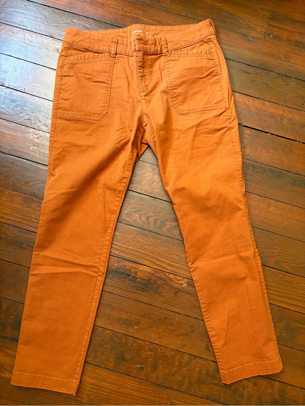 Old Navy Pixie Utility Ankle Pants Pumpkin Spice Fall Orange